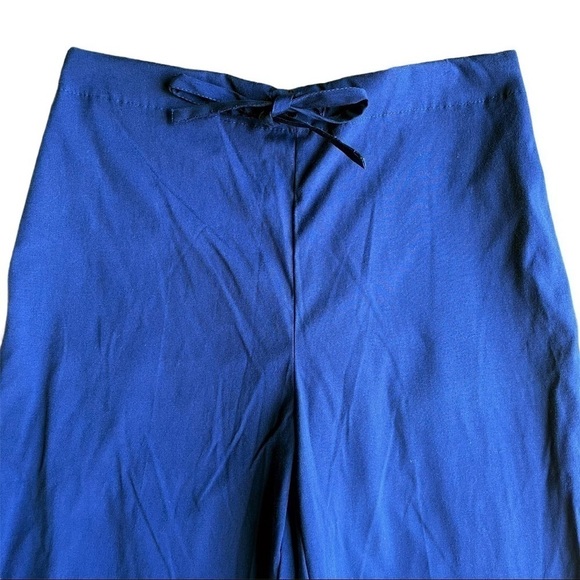 Nu Dimensions Stretch Navy Drawstring Scrub Pants - Picture 2 of 8